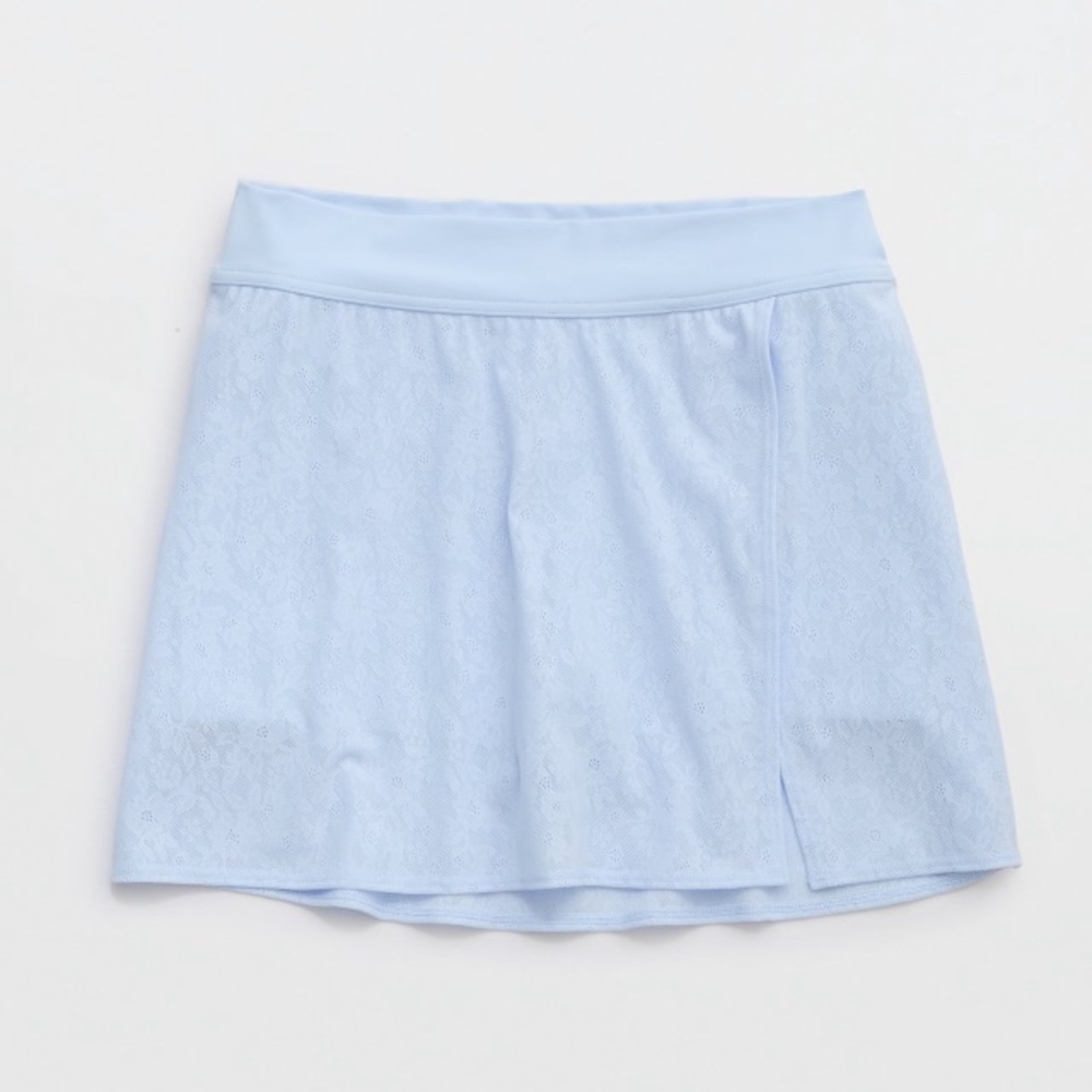 NWT Aerie Real Me XTRA Lace Mini Skort in Eyelet Blue Sz XS. - Picture 13 of 14